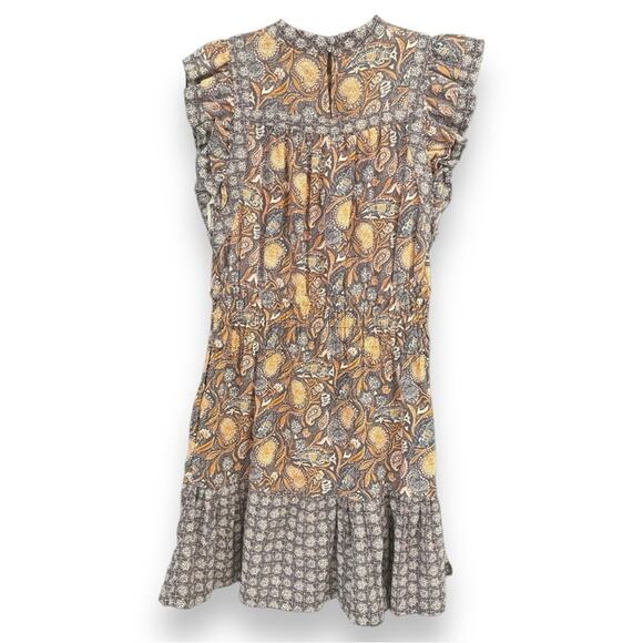 Universal Thread - Paisley Printed High Neck With Pockets Knee Length Dress - Picture 11 of 11